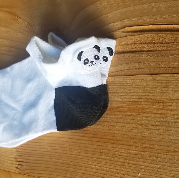 Embroidered Panda Socks - Picture 2 of 3